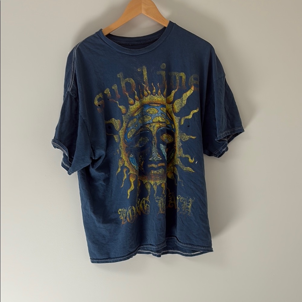 Women’s Oversized Blue Graphic T-Shir
